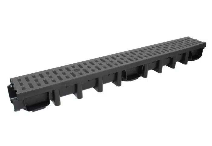 PolyChannel 100 - A15 Grey Composite Slotted Grate